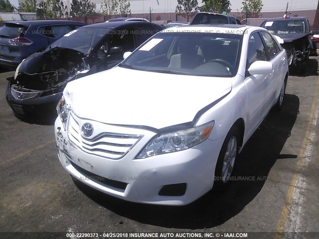 4T1BF3EK6BU632883 - 2011 TOYOTA CAMRY SE/LE/XLE WHITE photo 2