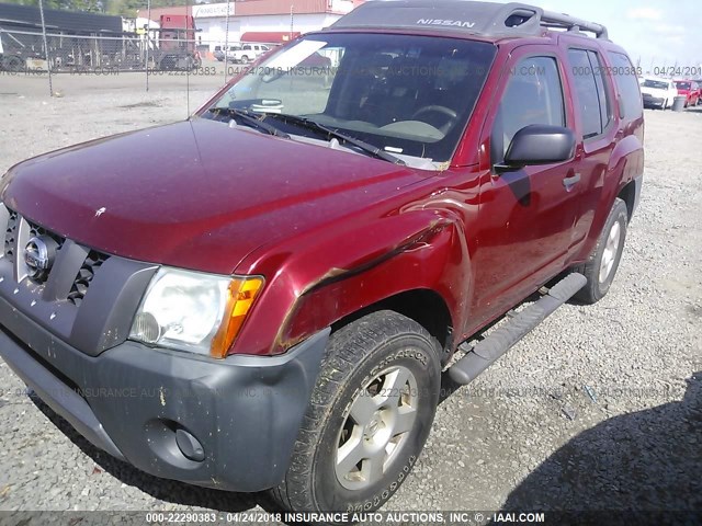 5N1AN08UX7C540327 - 2007 NISSAN XTERRA OFF ROAD/S/SE MAROON photo 6