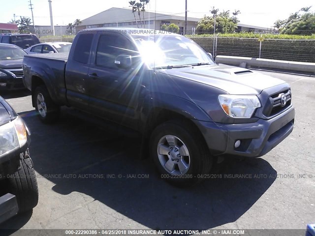 5TFTU4GN0EX054407 - 2014 TOYOTA TACOMA PRERUNNER ACCESS CAB GRAY photo 1