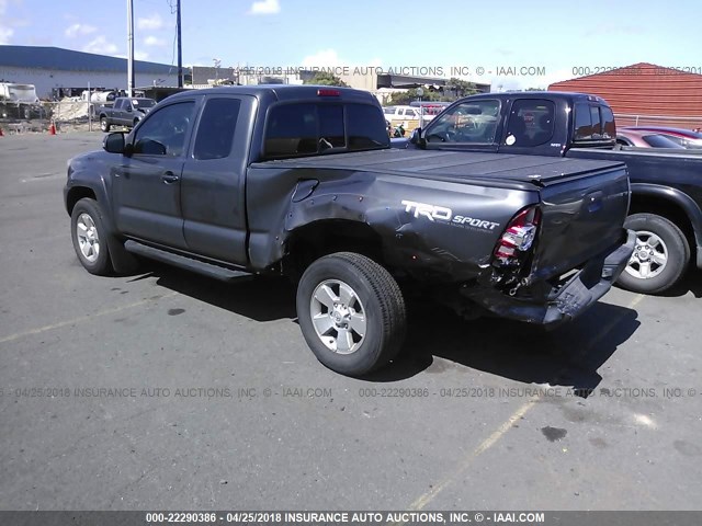 5TFTU4GN0EX054407 - 2014 TOYOTA TACOMA PRERUNNER ACCESS CAB GRAY photo 3