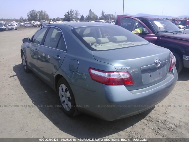 JTNBE46K873006658 - 2007 TOYOTA CAMRY NEW GENERAT CE/LE/XLE/SE GREEN photo 3