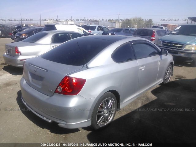 JTKDE177250009973 - 2005 TOYOTA SCION TC 银色 照片 4