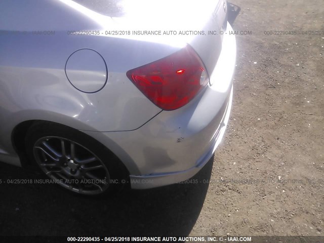 JTKDE177250009973 - 2005 TOYOTA SCION TC 银色 照片 6