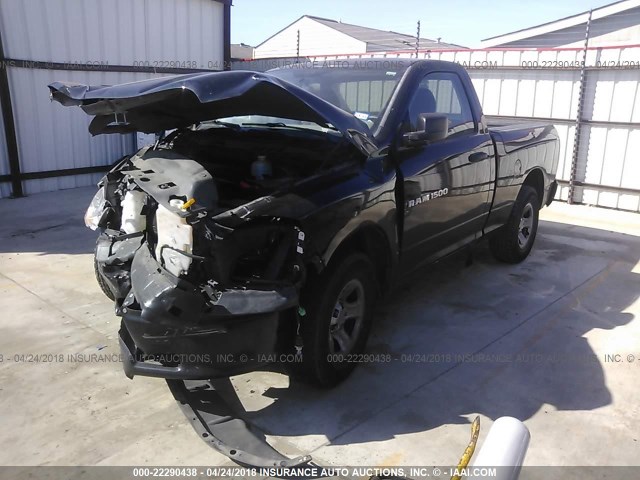 3C6JD6AP5CG276916 - 2012 DODGE RAM 1500 ST შავი ფოტო 2