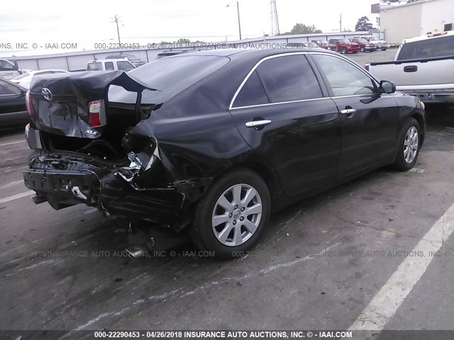 4T1BK46K97U024847 - 2007 TOYOTA CAMRY NEW GENERAT LE/XLE/SE BLACK photo 4