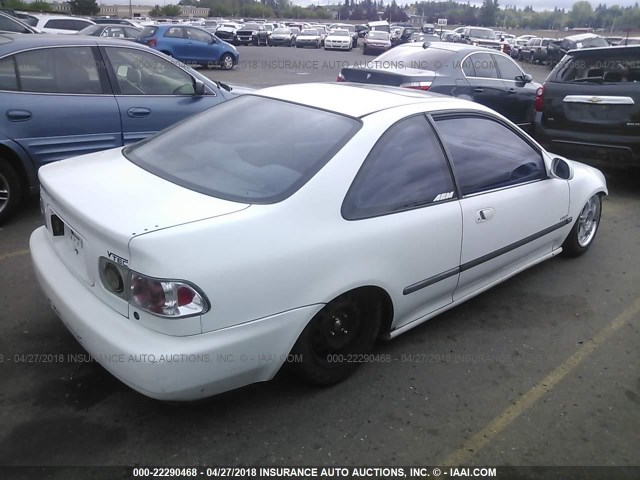 2HGEJ1239SH527079 - 1995 HONDA CIVIC EX WHITE photo 4