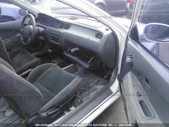 2HGEJ1239SH527079 - 1995 HONDA CIVIC EX WHITE photo 5