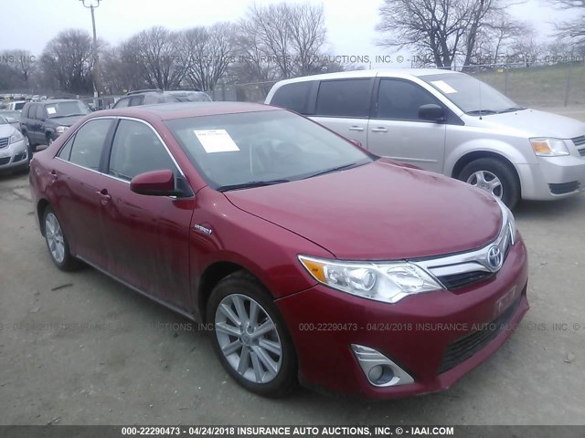 4T1BD1FK1CU035912 - 2012 TOYOTA CAMRY HYBRID/LE/XLE 红色 照片 1