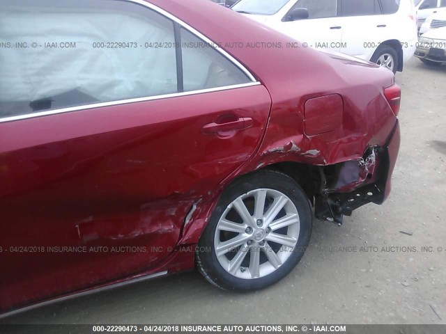 4T1BD1FK1CU035912 - 2012 TOYOTA CAMRY HYBRID/LE/XLE 红色 照片 6