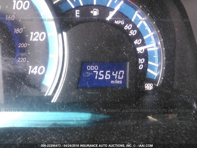 4T1BD1FK1CU035912 - 2012 TOYOTA CAMRY HYBRID/LE/XLE 红色 照片 7