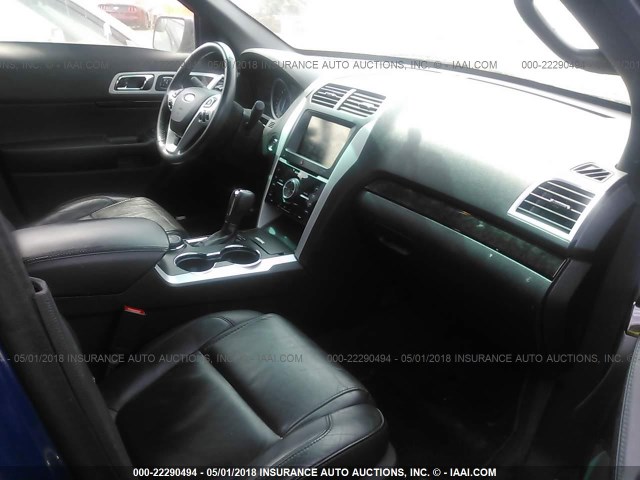1FM5K8F85EGC59413 - 2014 FORD EXPLORER LIMITED 蓝色 照片 5