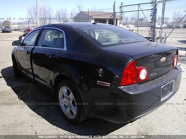 1G1ZG57N484254521 - 2008 CHEVROLET MALIBU LS შავი ფოტო 3