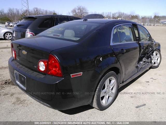 1G1ZG57N484254521 - 2008 CHEVROLET MALIBU LS შავი ფოტო 4