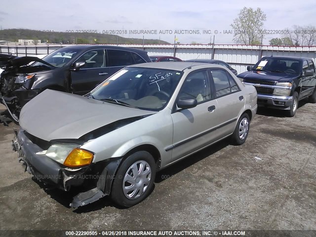 JM1BJ2227X0119822 - 1999 MAZDA PROTEGE DX/LX Champagne photo 2