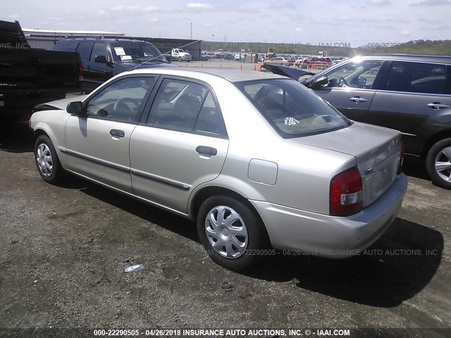 JM1BJ2227X0119822 - 1999 MAZDA PROTEGE DX/LX Champagne photo 3