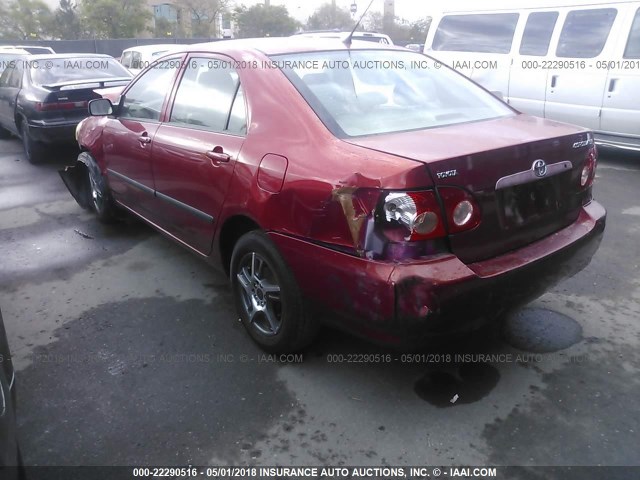 JTDBR32E760079796 - 2006 TOYOTA COROLLA CE/LE ORANGE photo 3