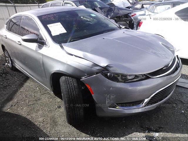 1C3CCCAB8HN504546 - 2017 CHRYSLER 200 LIMITED SILVER photo 1