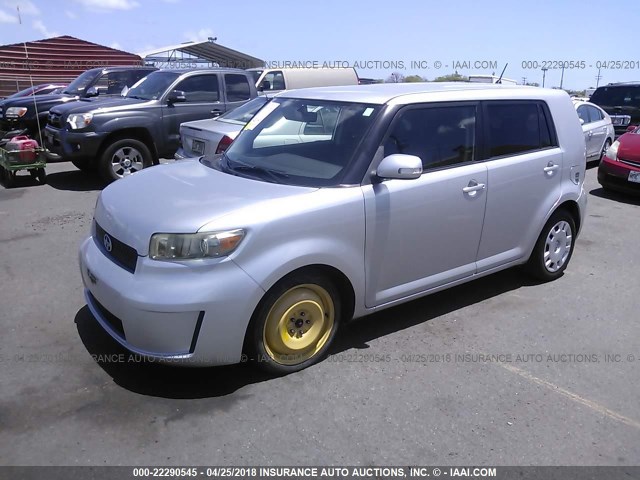 JTLKE50E691062503 - 2009 TOYOTA SCION XB SILVER photo 2