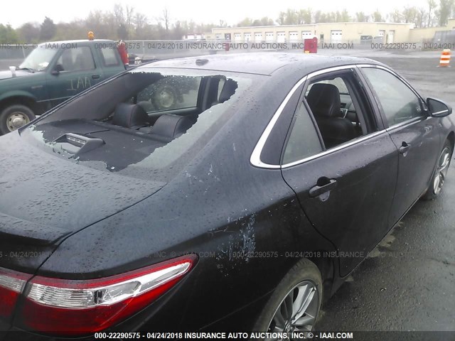 4T1BF1FK0FU051744 - 2015 TOYOTA CAMRY LE/XLE/SE/XSE BLACK photo 6