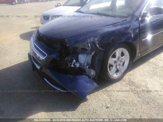 1G1ZG57B094189822 - 2009 CHEVROLET MALIBU LS მუქი ლურჯი ფოტო 6