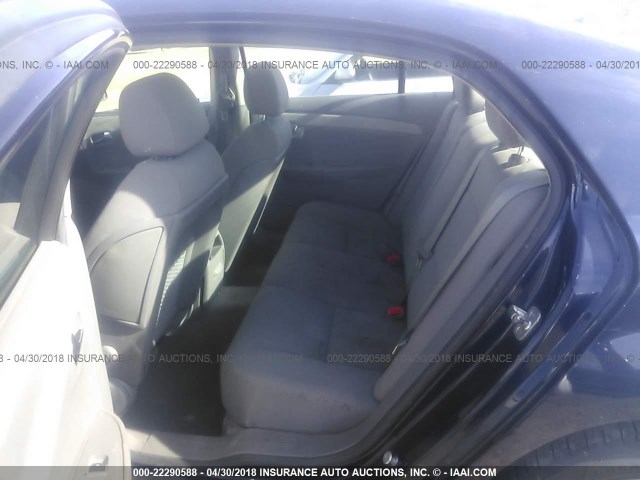 1G1ZG57B094189822 - 2009 CHEVROLET MALIBU LS მუქი ლურჯი ფოტო 8