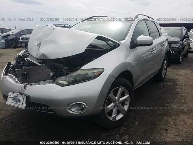 JN8AZ18W99W149983 - 2009 NISSAN MURANO S/SL/LE GRAY photo 2