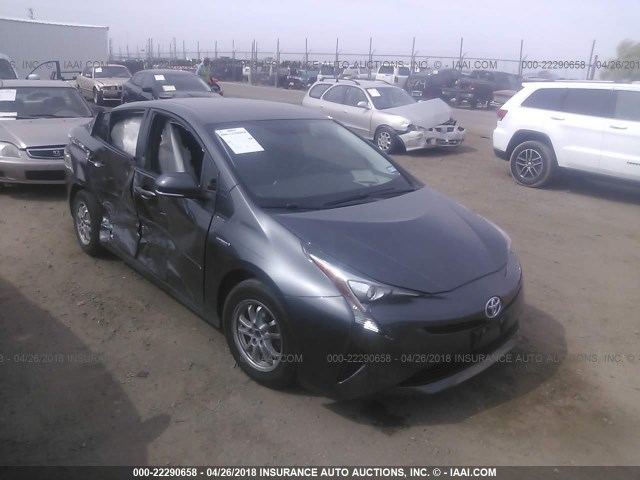 JTDKBRFU7G3009501 - 2016 TOYOTA PRIUS BLACK photo 1