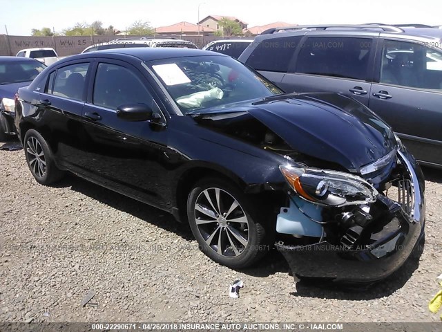 1C3CCBBG3DN754629 - 2013 CHRYSLER 200 TOURING BLACK photo 1