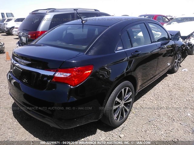 1C3CCBBG3DN754629 - 2013 CHRYSLER 200 TOURING BLACK photo 4