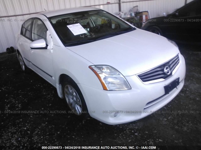 3N1AB6AP2AL666748 - 2010 NISSAN SENTRA 2.0/2.0S/SR/2.0SL WHITE photo 1