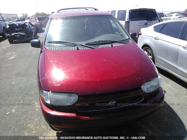 4N2XN11TXYD811997 - 2000 NISSAN QUEST SE/GLE/GXE RED photo 6