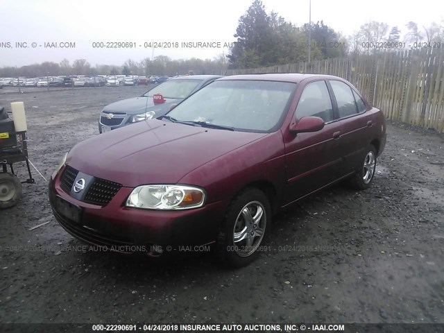 3N1CB51D44L836945 - 2004 NISSAN SENTRA 1.8/1.8S RED photo 2