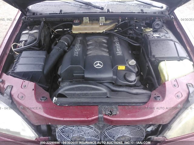 4JGAB72E5YA182991 - 2000 MERCEDES-BENZ ML 430 勃艮第红 照片 10