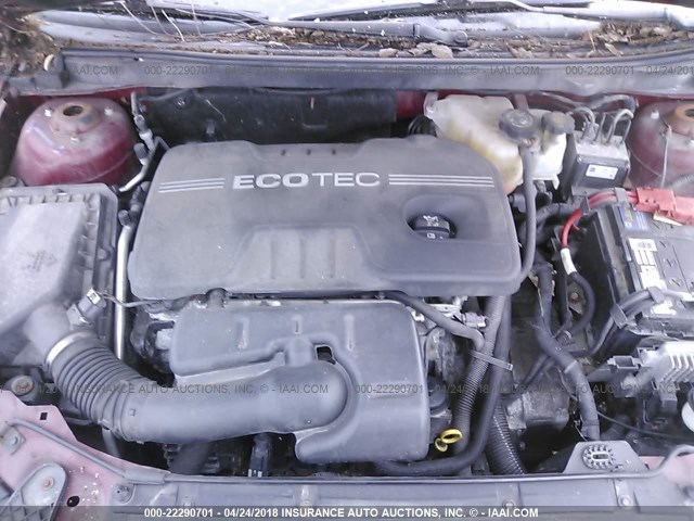 1G2ZF57B284143406 - 2008 PONTIAC G6 VALUE LEADER/BASE RED photo 10