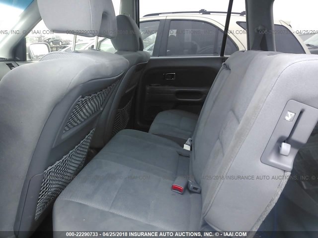 2HKYF18446H528845 - 2006 HONDA PILOT EX SILVER photo 8