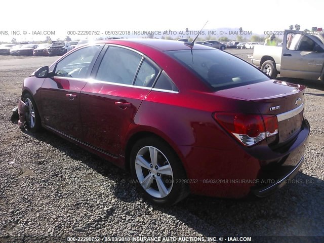 1G1PE5SB5E7163066 - 2014 CHEVROLET CRUZE LT RED photo 3