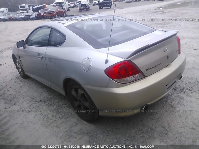 KMHHM65D06U225683 - 2006 HYUNDAI TIBURON GS SILVER photo 3