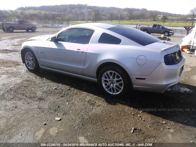 1ZVBP8CF5D5253954 - 2013 FORD MUSTANG GT SILVER photo 3