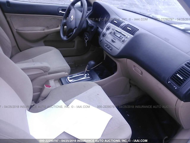 JHMES96644S018817 - 2004 HONDA CIVIC HYBRID WHITE photo 5