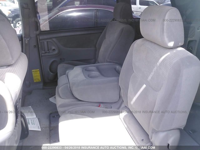 5TDZK23C07S006410 - 2007 TOYOTA SIENNA CE/LE WHITE photo 8