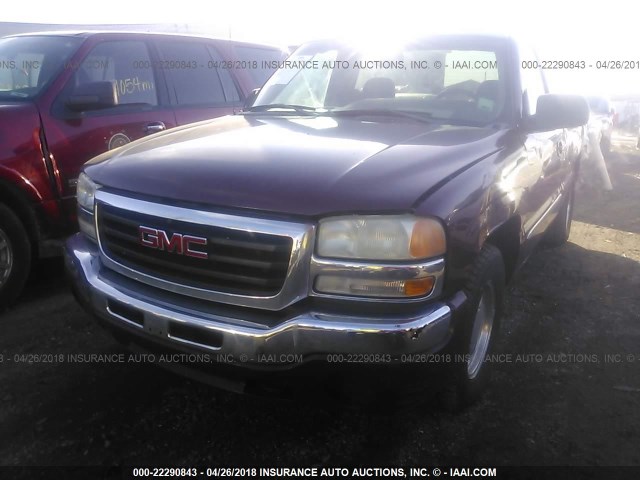 1GTEC14V43Z102720 - 2003 GMC NEW SIERRA C1500 MAROON photo 2