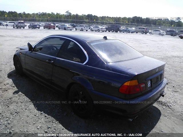 WBABV13494JT22647 - 2004 BMW 325 CI SULEV Dark Blue photo 3