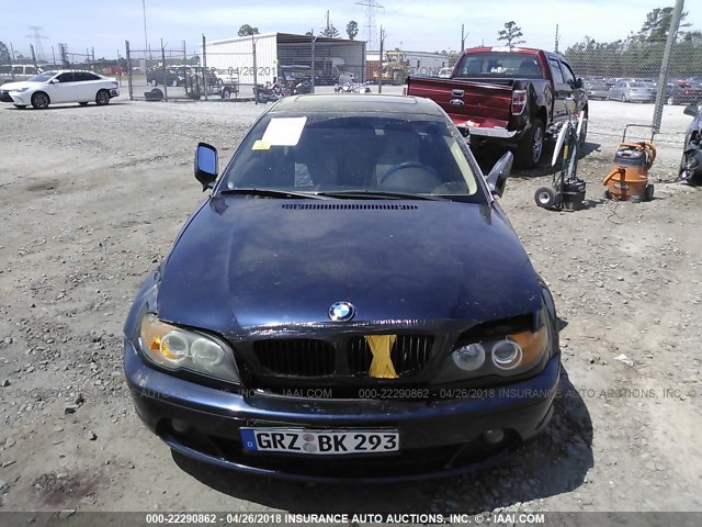 WBABV13494JT22647 - 2004 BMW 325 CI SULEV Dark Blue photo 6