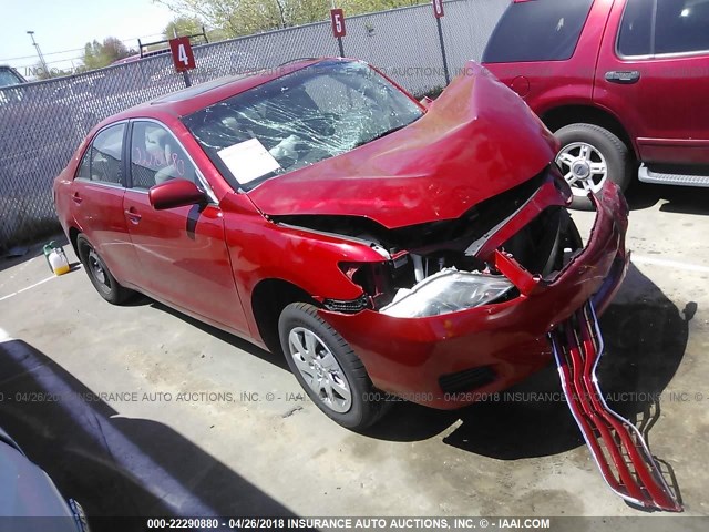 4T1BF3EK7AU097660 - 2010 TOYOTA CAMRY SE/LE/XLE RED photo 1