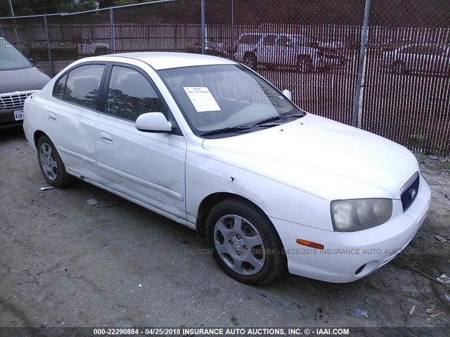 KMHDN45D42U402942 - 2002 HYUNDAI ELANTRA GLS/GT WHITE photo 1