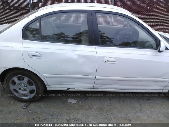 KMHDN45D42U402942 - 2002 HYUNDAI ELANTRA GLS/GT WHITE photo 6