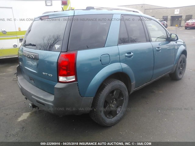 5GZCZ63415S842201 - 2005 SATURN VUE TEAL photo 4