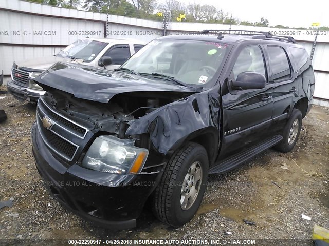 1GNFC13068R157386 - 2008 CHEVROLET TAHOE C1500 BLACK photo 2