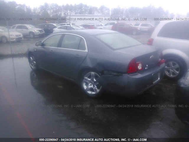 1G1ZH57B384242900 - 2008 CHEVROLET MALIBU 1LT GRAY photo 3
