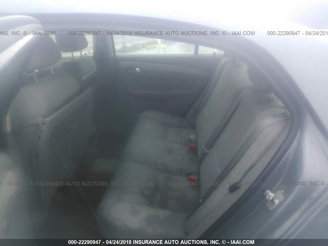 1G1ZH57B384242900 - 2008 CHEVROLET MALIBU 1LT GRAY photo 8